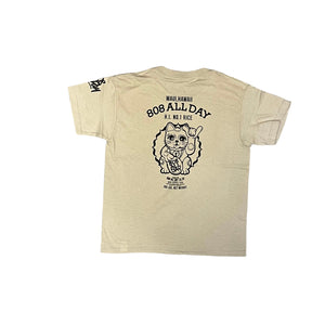 808ALLDAY Toddler/Youth Rice Bag Lucky Cat Sand T-Shirt