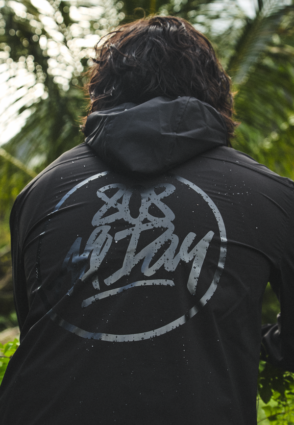 808ALLDAY Black Windbreaker
