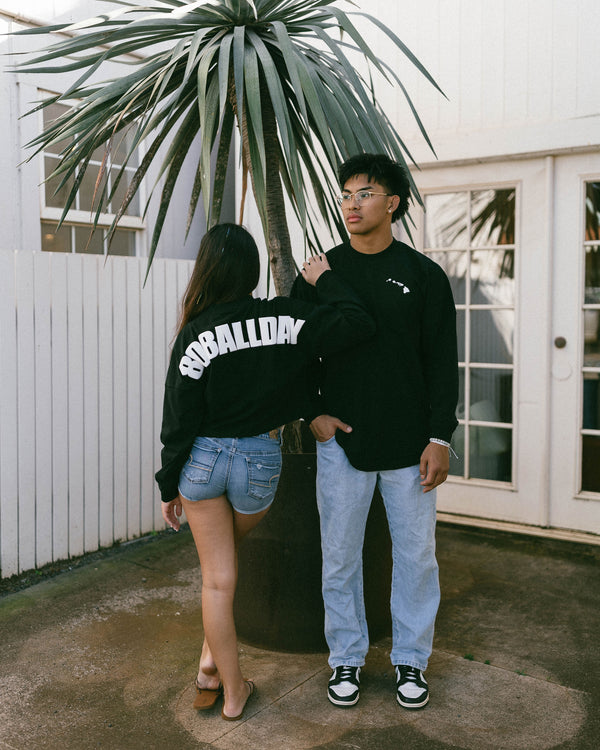 808ALLDAY Heavyweight Black Oversized Jersey L/S