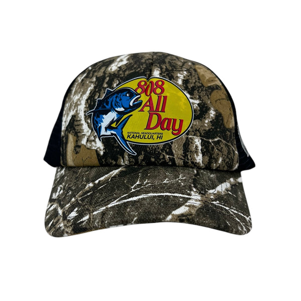 808ALLDAY Ulua Pro Adult Real Tree Camo Trucker