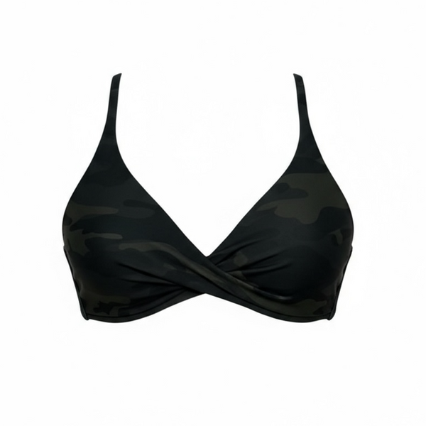 808ALLDAY Women's Woodland Camo Twist Sports Bra