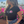 808ALLDAY Women's Black/Pink Floral Circle Tag Crop Top
