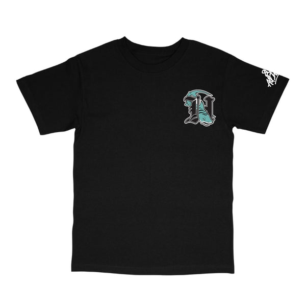 808ALLDAY Black H Shark T-Shirt