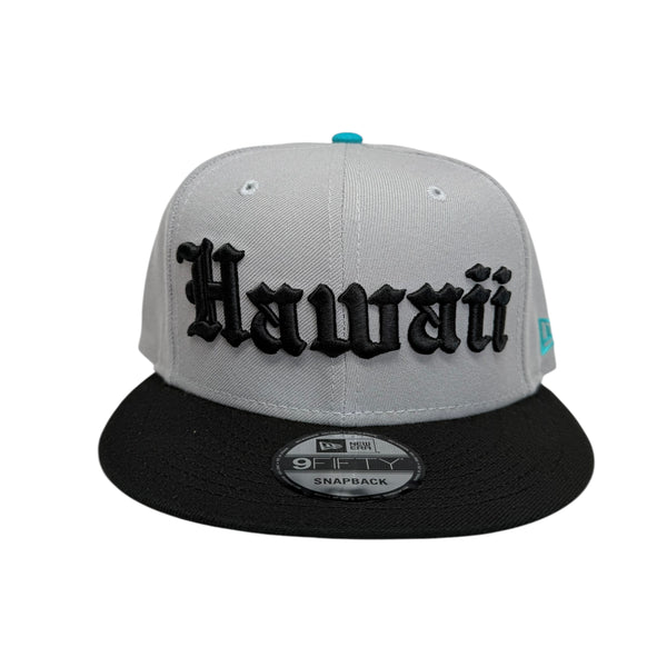 808ALLDAY New Era 9Fifty Black Grey Hawaii Snapback