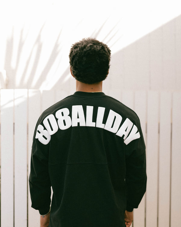 808ALLDAY Heavyweight Black Oversized Jersey L/S