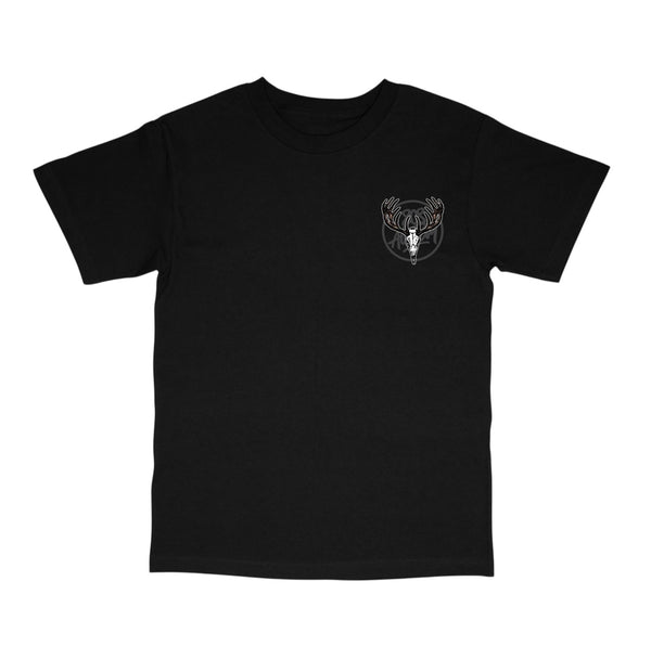 808ALLDAY Black Axis Circle Tag T-Shirt