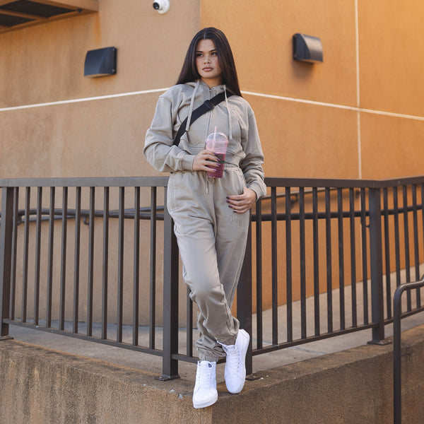 808ALLDAY Women's Premium Embroidered Sand Joggers