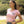 808ALLDAY Women's Quilt Tag Pink Crop Top