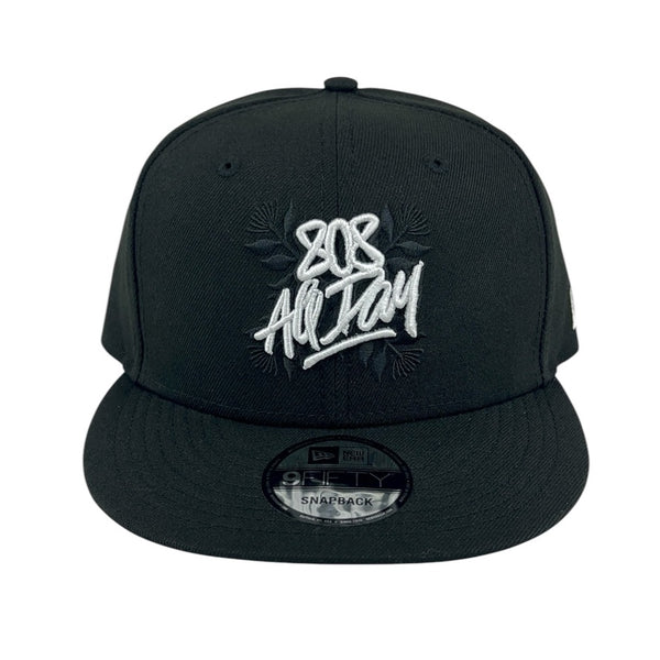 808ALLDAY  New Era 9Fifty Tag Quilt Black Snapback