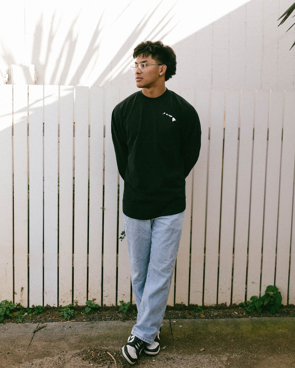808ALLDAY Heavyweight Black Oversized Jersey L/S