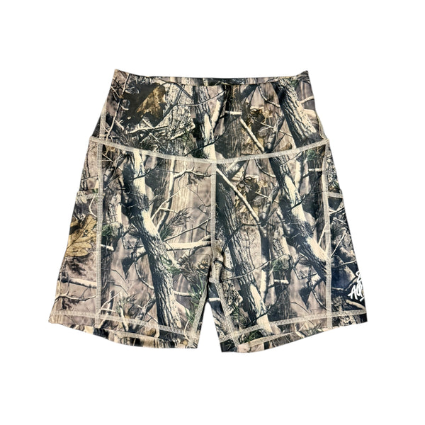 808ALLDAY Women's Real Tree Camo Biker Shorts