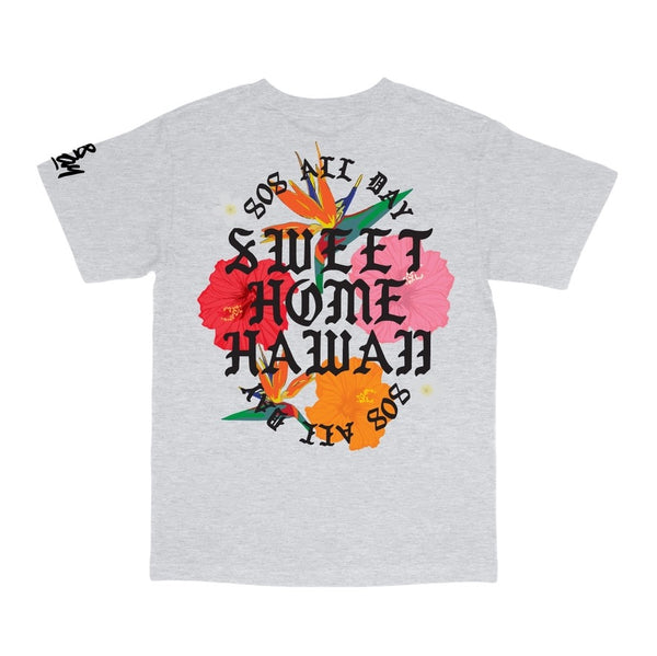 808ALLDAY SHH Floral Heather Grey T-Shirt