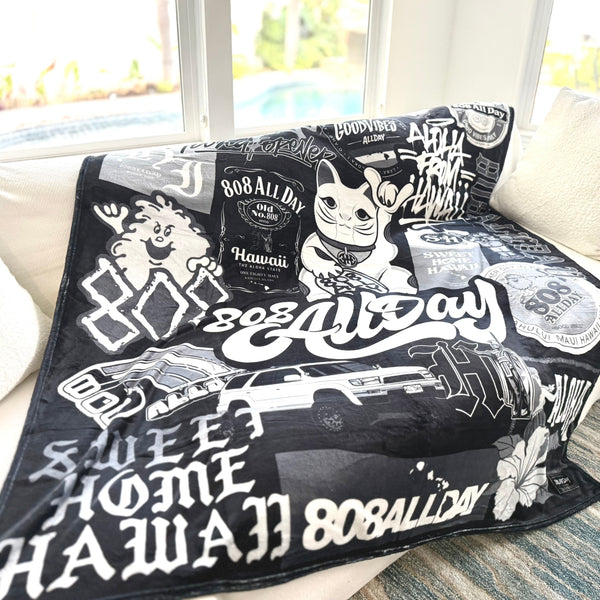 808ALLDAY Mash Up Plush Blanket