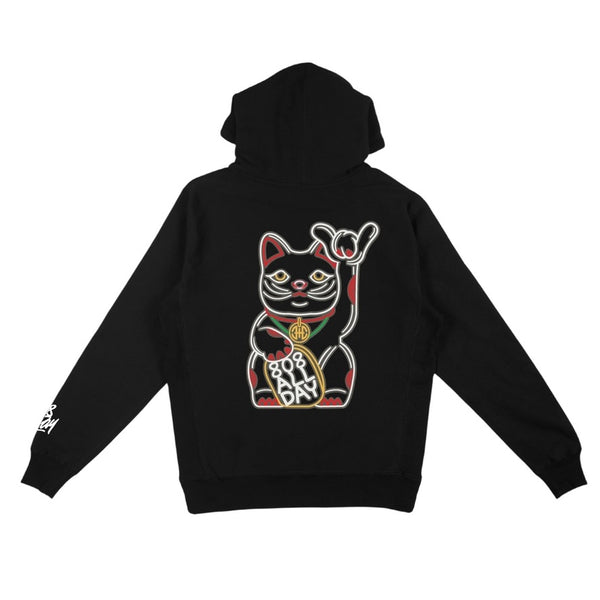 808ALLDAY PRM Heavyweight Neon Cat Hoodie