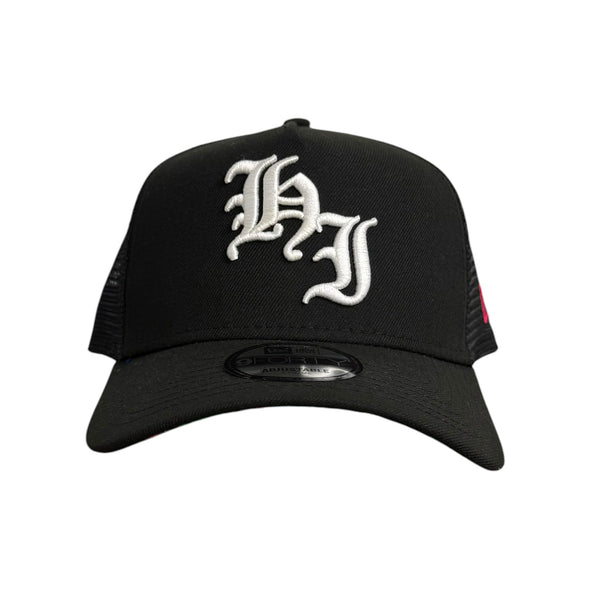 808ALLDAY New Era A Frame 9Forty Black HI Mesh W/Floral Underbill