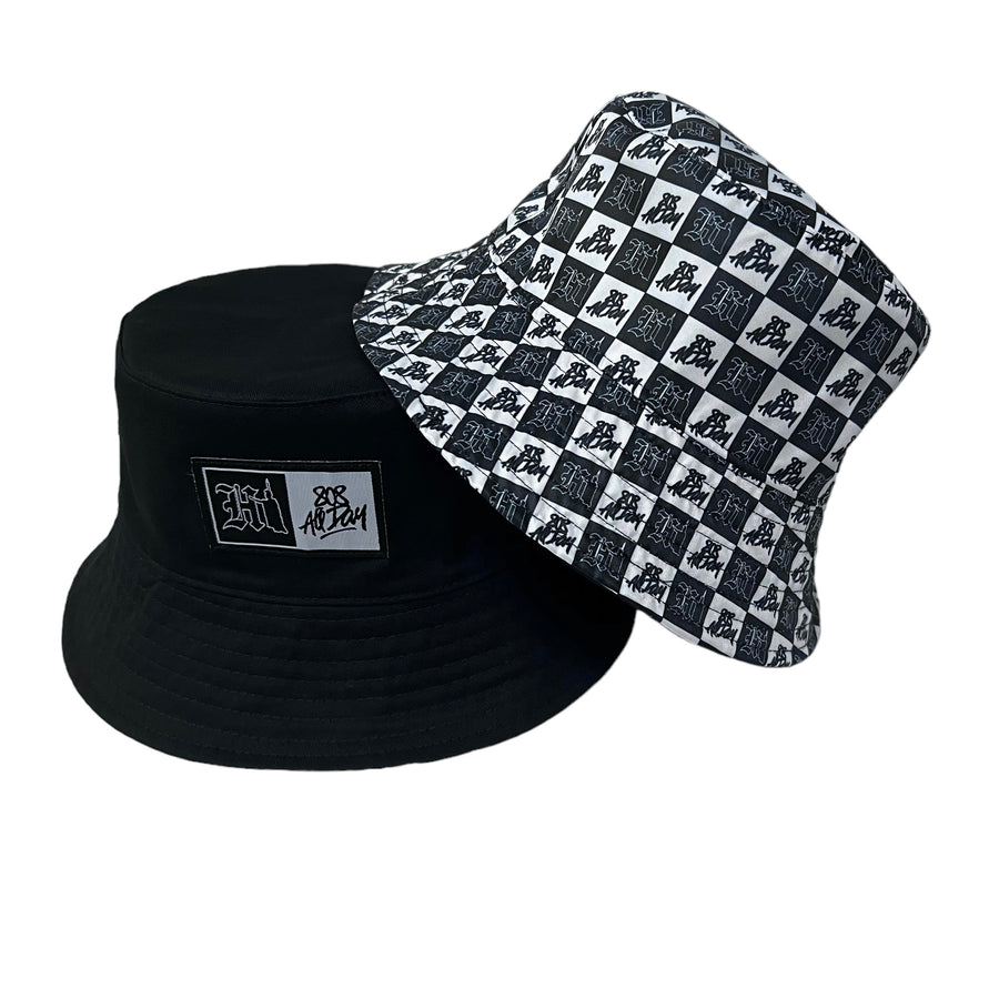 808ALLDAY Checkered Reversible Box HI Kam Bucket hat