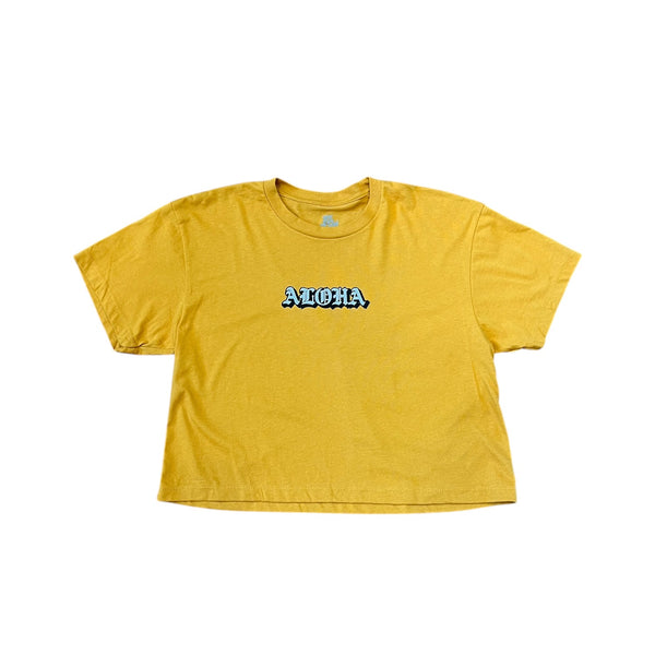 808ALLDAY Women's Aloha OE Mustard Tee