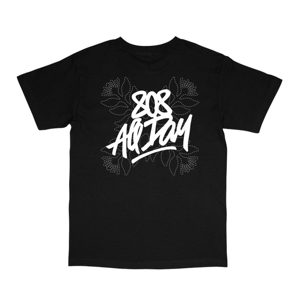 808ALLDAY Black/Olive Quilt Puff Print Tag T-Shirt
