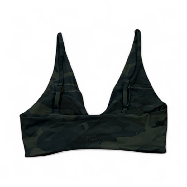 808ALLDAY Women's Woodland Camo Twist Sports Bra