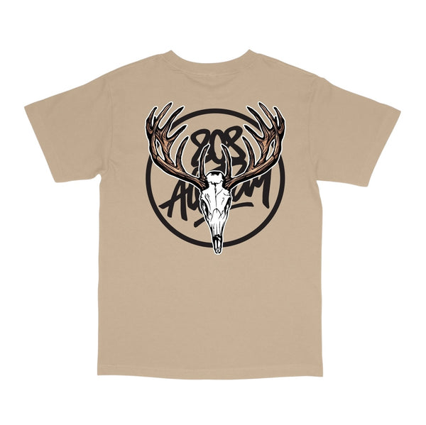 808ALLDAY Sand Axis Circle Tag T-Shirt