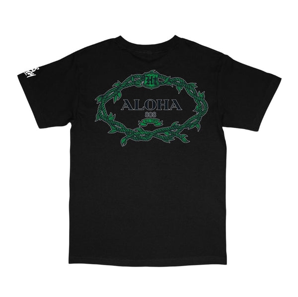 808ALLDAY Black Aloha Brada Lei T-Shirt