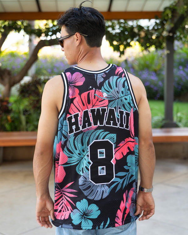808ALLDAY Pink Floral All Day Basketball Jersey