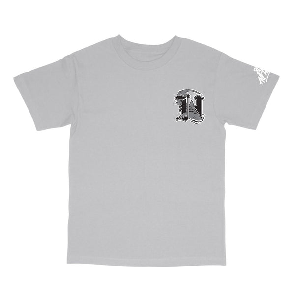 808ALLDAY Light Grey H Shark T-Shirt