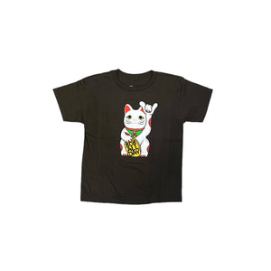 808ALLDAY Toddler/Youth Brown Lucky Cat T-Shirt
