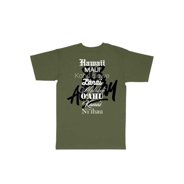 808ALLDAY Toddler/Youth Olive Roll Call Tee