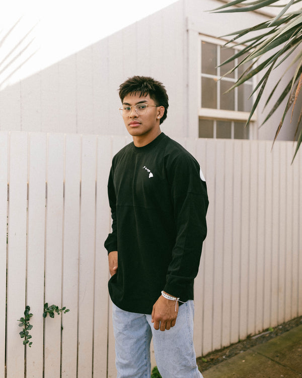 808ALLDAY Heavyweight Black Oversized Jersey L/S