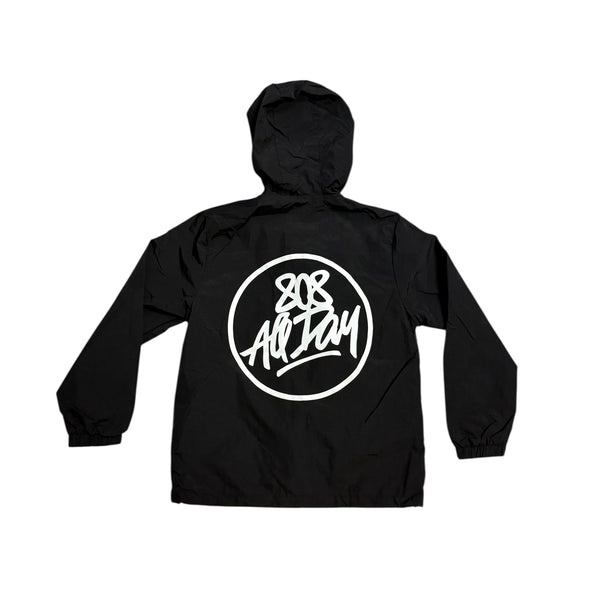 808ALLDAY Youth Hooded Black Coaches Jacket