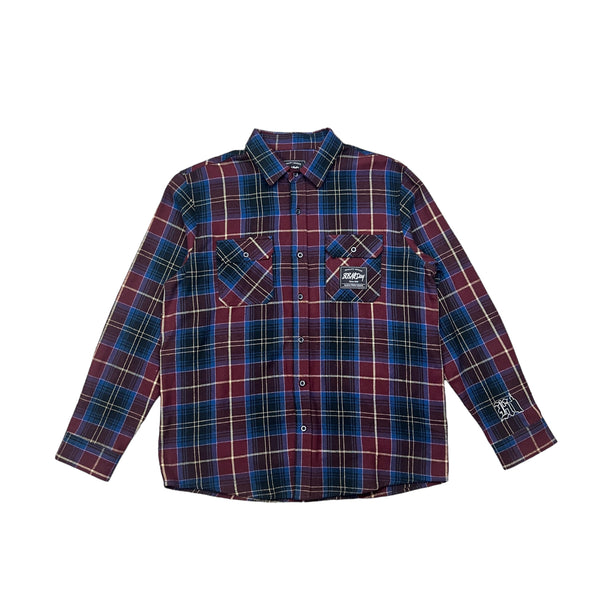 808ALLDAY Toddler/Youth Burgundy Flannel