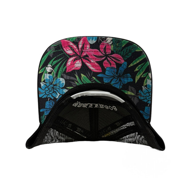 808ALLDAY New Era A Frame 9Forty Black HI Mesh W/Floral Underbill