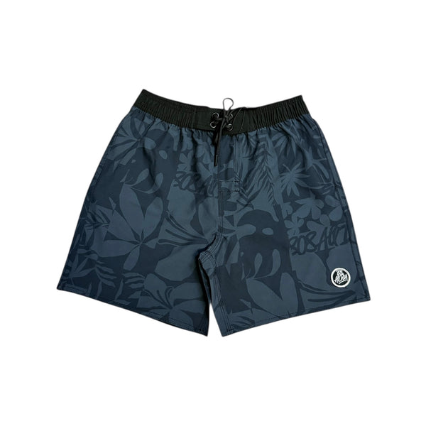 808ALLDAY Keiki Black Box Floral Boardshorts