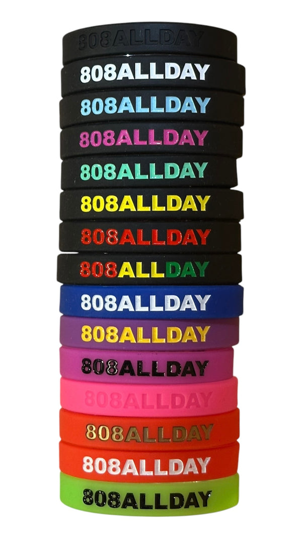 808ALLDAY Rubber Wristbands