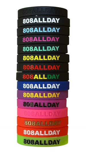 808ALLDAY Rubber Wristbands