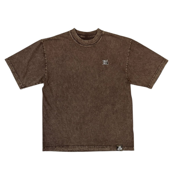 808ALLDAY Heavyweight Mineral Washed HI Kam Cocoa Tee