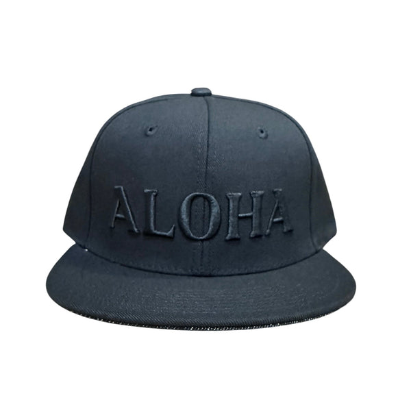 808ALLDAY Classic Fit Aloha Black/Black Snapback