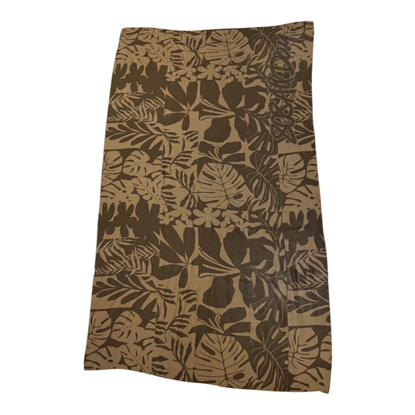 808ALLDAY Brown Block Floral Pareo