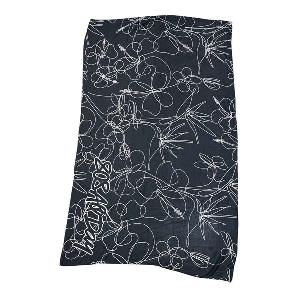 808ALLDAY Black/White Floral Pareo