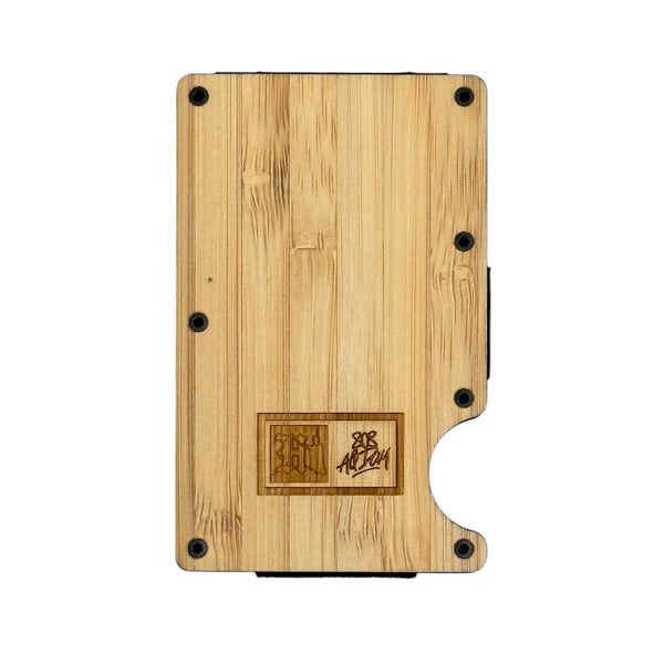 808ALLDAY Bamboo Wood  Minimalist Card Wallet