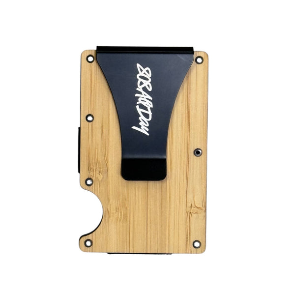 808ALLDAY Bamboo Wood  Minimalist Card Wallet
