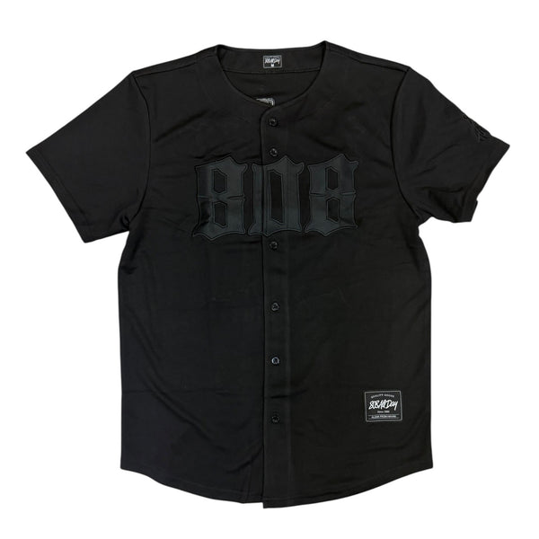 808ALLDAY Black 808 Baseball Jersey