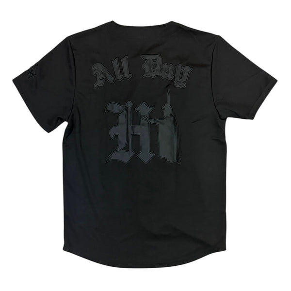 808ALLDAY Black 808 Baseball Jersey