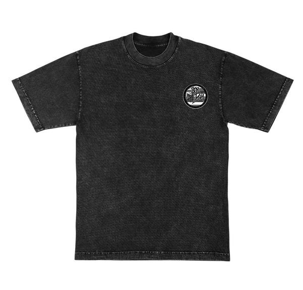 808ALLDAY Premium Max Heavyweight Black/Grey Flag Tee