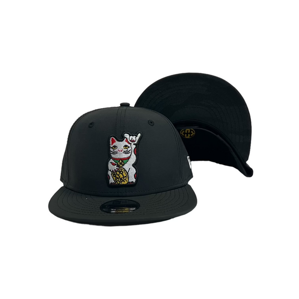 808ALLDAY Youth New Era Lucky Cat Black Ripstop Snapback