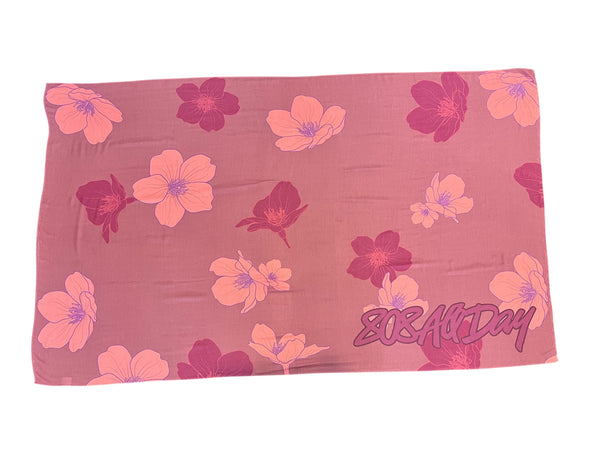 808ALLDAY Pink Floral Pareo