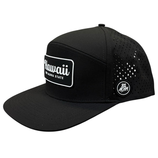 808ALLDAY Black Aloha State Water Tech Snapback