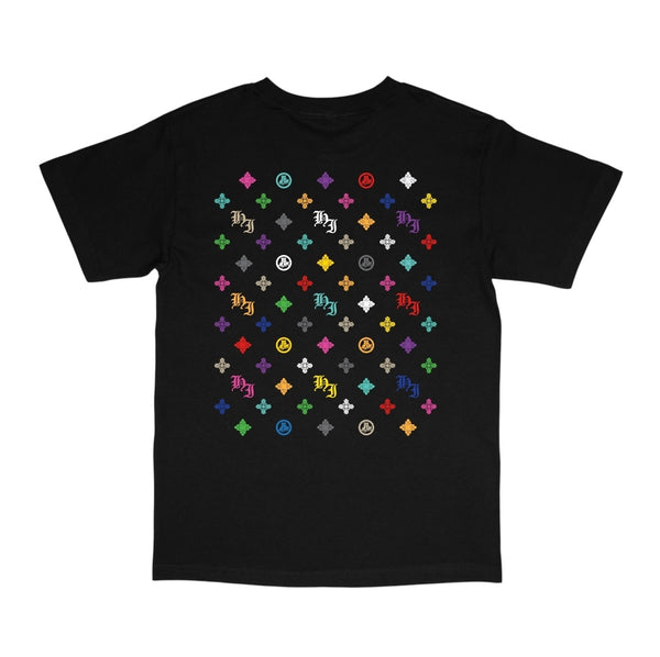 808ALLDAY Black/Color Monogram T-Shirt