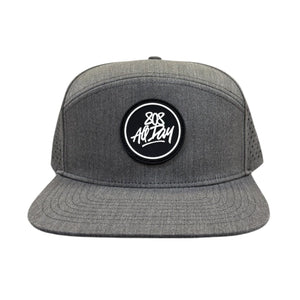 808ALLDAY Charcoal Circle Tag Water Tech Snapback